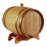 Butoi de vin pe suport 5 L