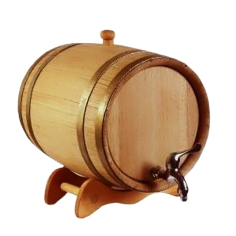 Butoi de vin pe suport 10 l (suport din lemn)