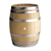 Butoi de vin 100 l, complet cu: cercuri galvanizate, limbă de stejar