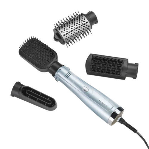 Uscător de păr-perie BaByliss AS774E, 1000W, Albastru deschis