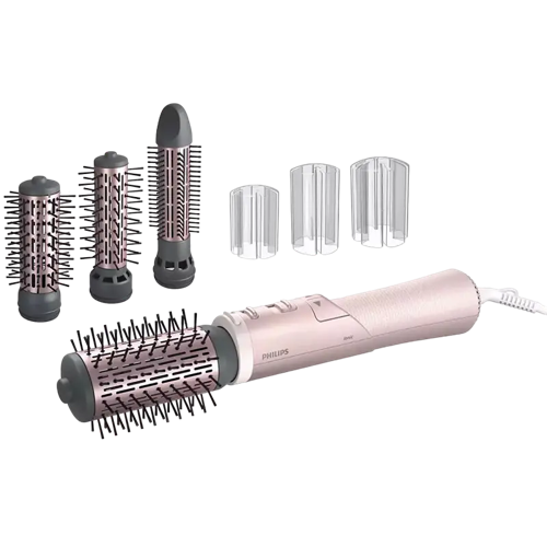 Uscător de păr-perie Philips BHA735/00, 1000W, Roz