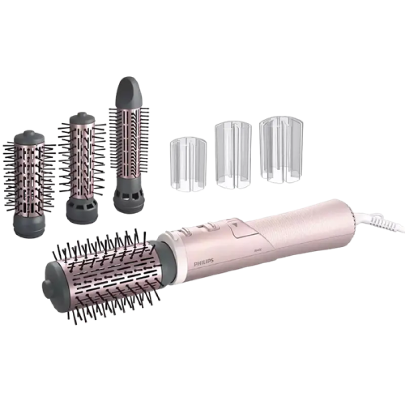 Uscător de păr-perie Philips BHA735/00, 1000W, Roz