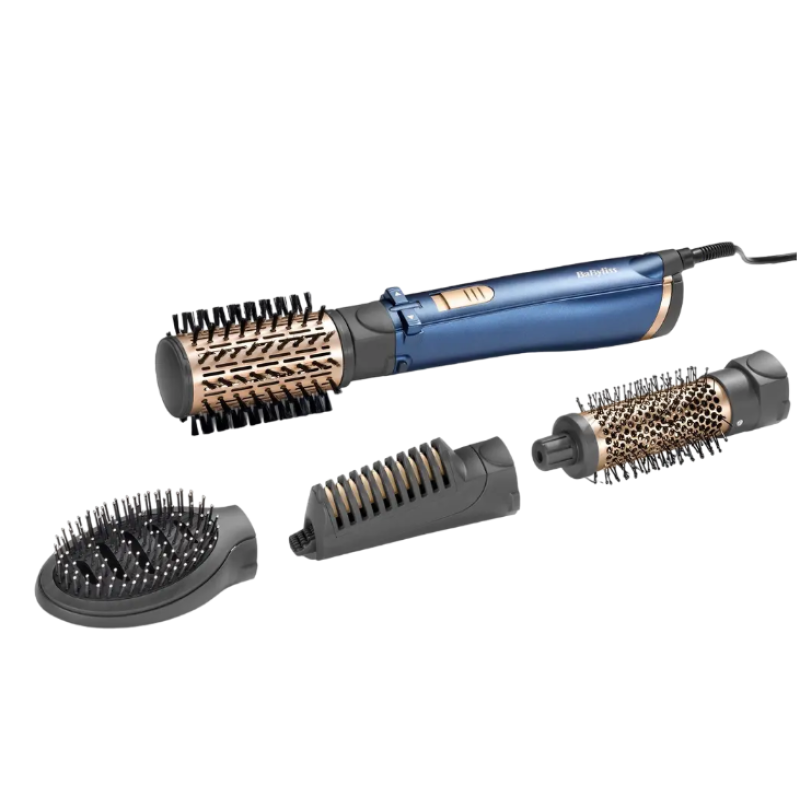 Uscător de păr-perie BaByliss AS965E, 1000W, Albastru