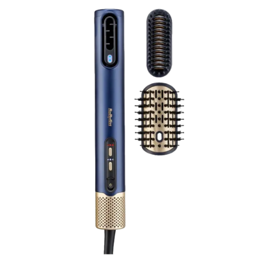 Uscător de păr-perie BaByliss AS6550CE, 1600W, Albastru