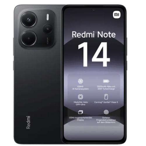 Xiaomi Redmi Note 14 4G, 6GB/128GB, Negru