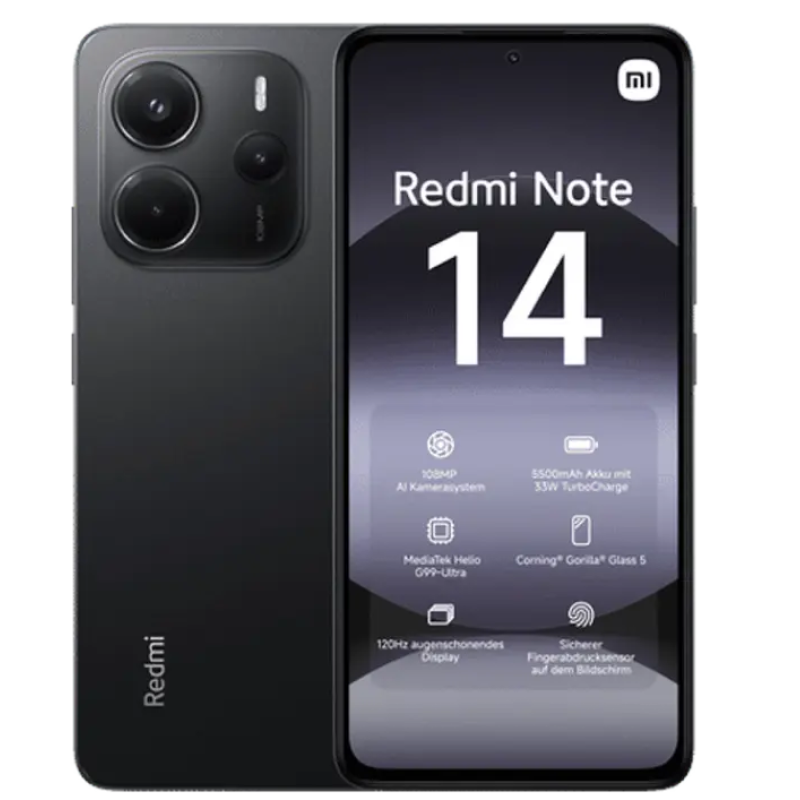 Xiaomi Redmi Note 14 4G, 6GB/128GB, Negru