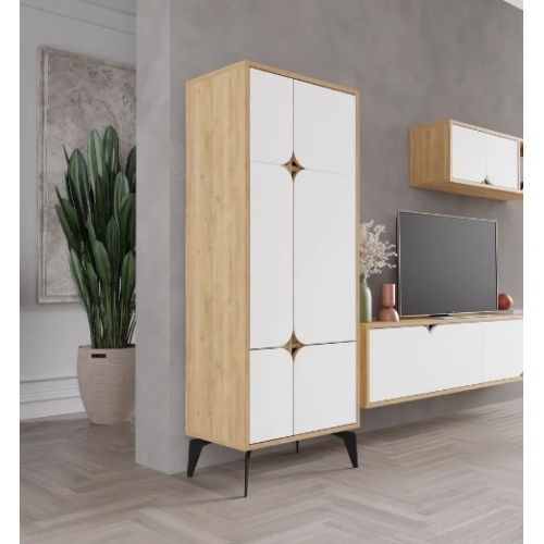 Dulap SPARK 60x150cm, bendir/ alb