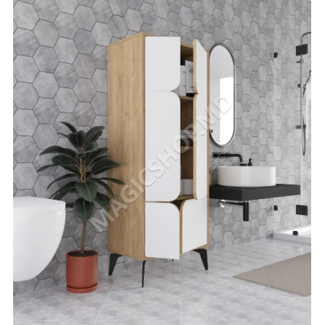 Шкаф SPARK 60 x 150 см, гнутый/белый