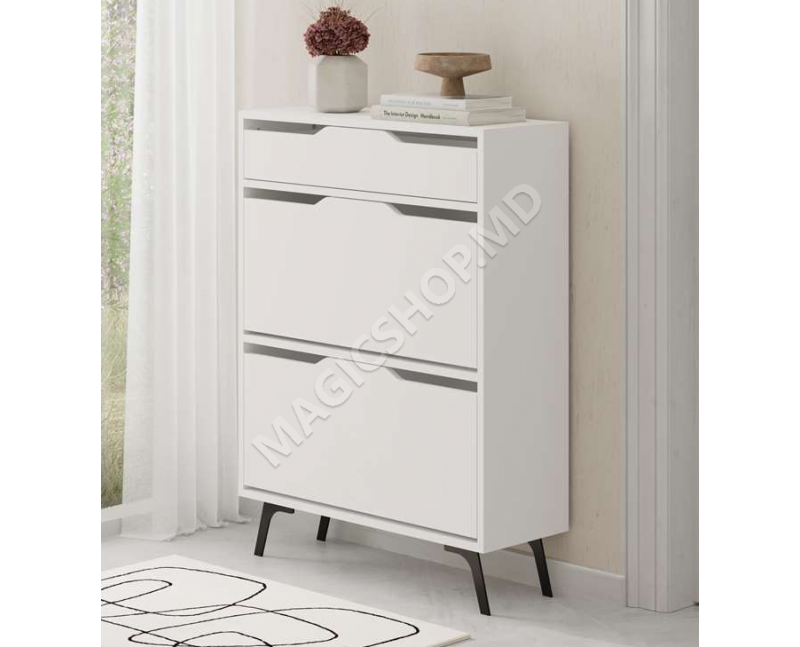 Полка для обуви ASTA 82 x 110 см, белая