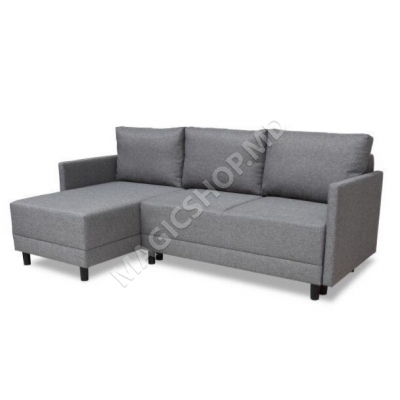 Canapea de colt Brus Gray/Gray Light
