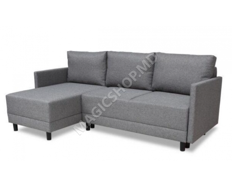 Canapea de colt Brus Gray/Gray Light
