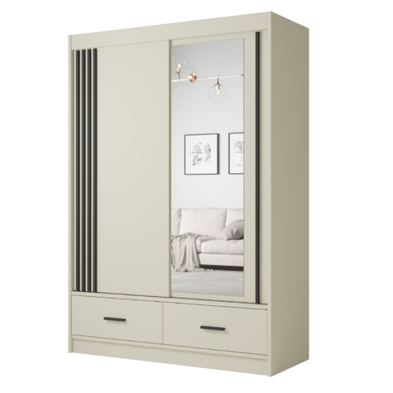 Dulap Canada CA 34-15,150x215x59 cm cashmir/ negru