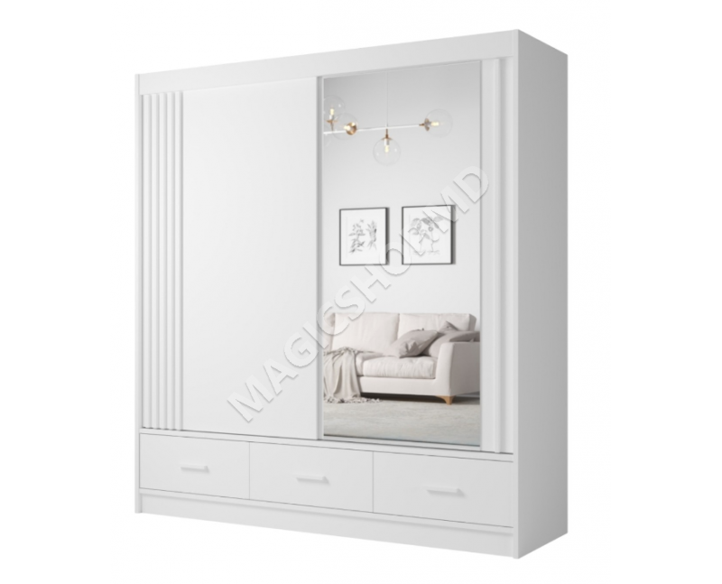 Dulap cu uşi glisante Canada CA 21-20, alb