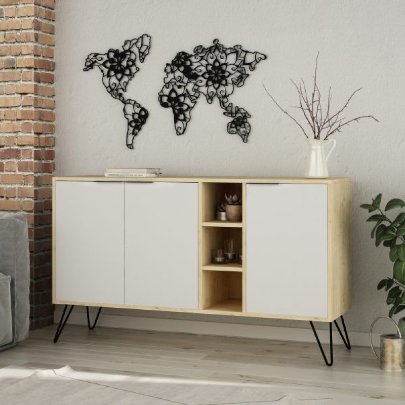 Comoda / Consola CLARA, white / dark