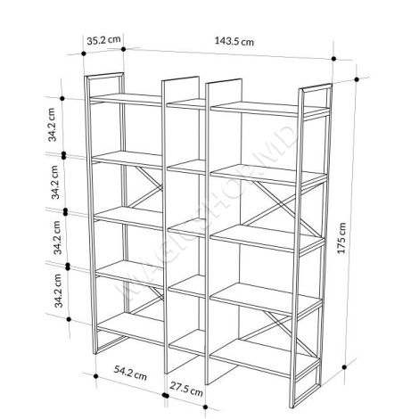 Raft Detroit 144x175x35 cm