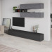 Comoda VENUS TV Stand, antracit/ retro grey